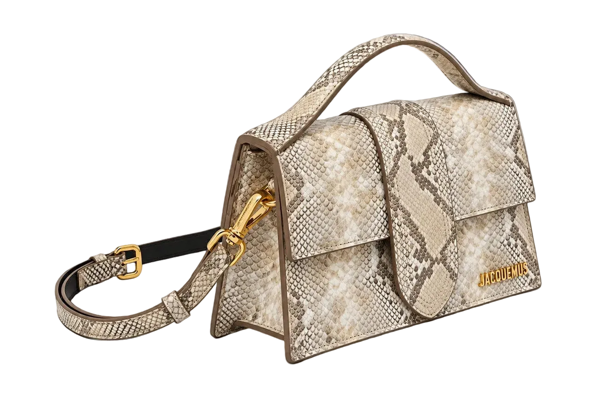 LE GRAND BAMBINO BEIGE PYTHON SKIN