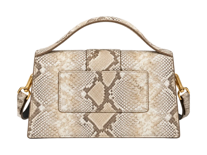 LE GRAND BAMBINO BEIGE PYTHON SKIN