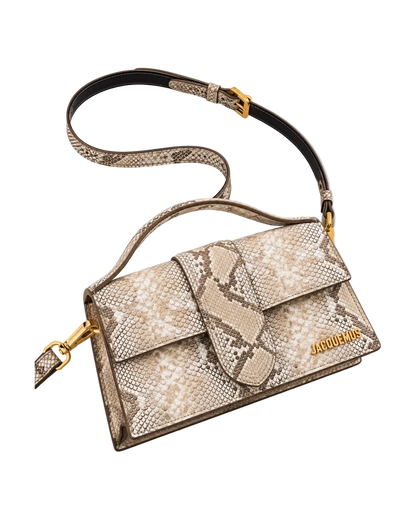 LE GRAND BAMBINO BEIGE PYTHON SKIN