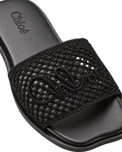 Chloé Crochet Soleil Slides