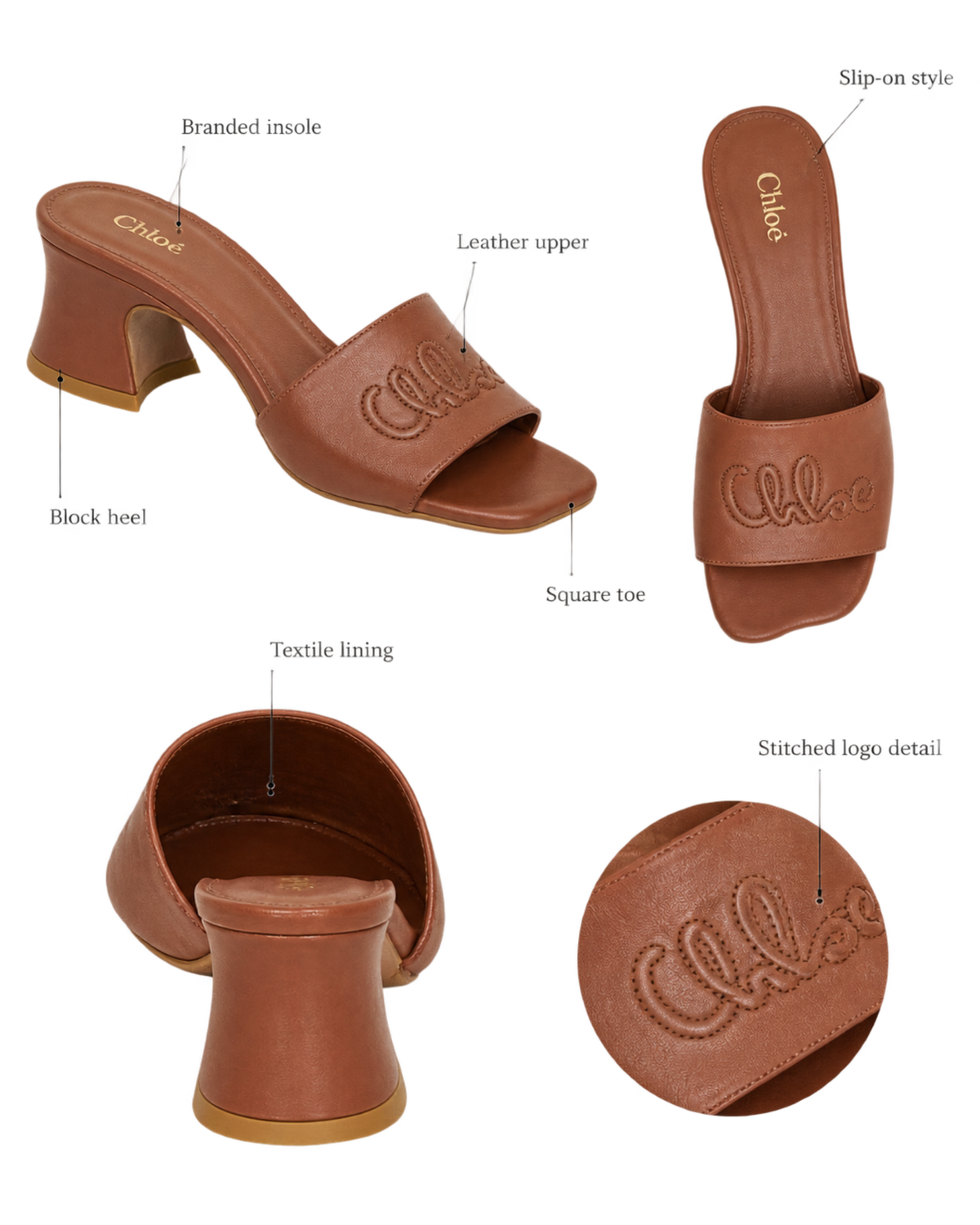 Chloé Soleil heeled mule