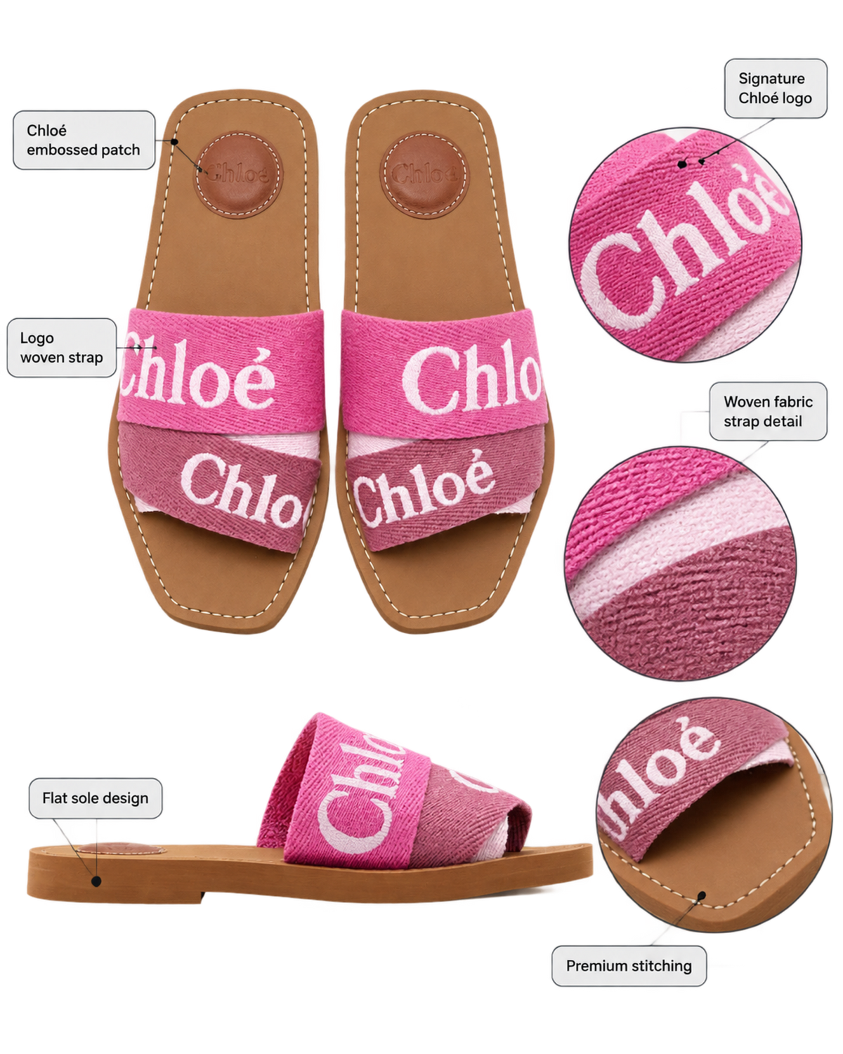 Chloé Woody flat sandals