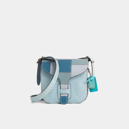Reloved Courier Bag In Crocodile