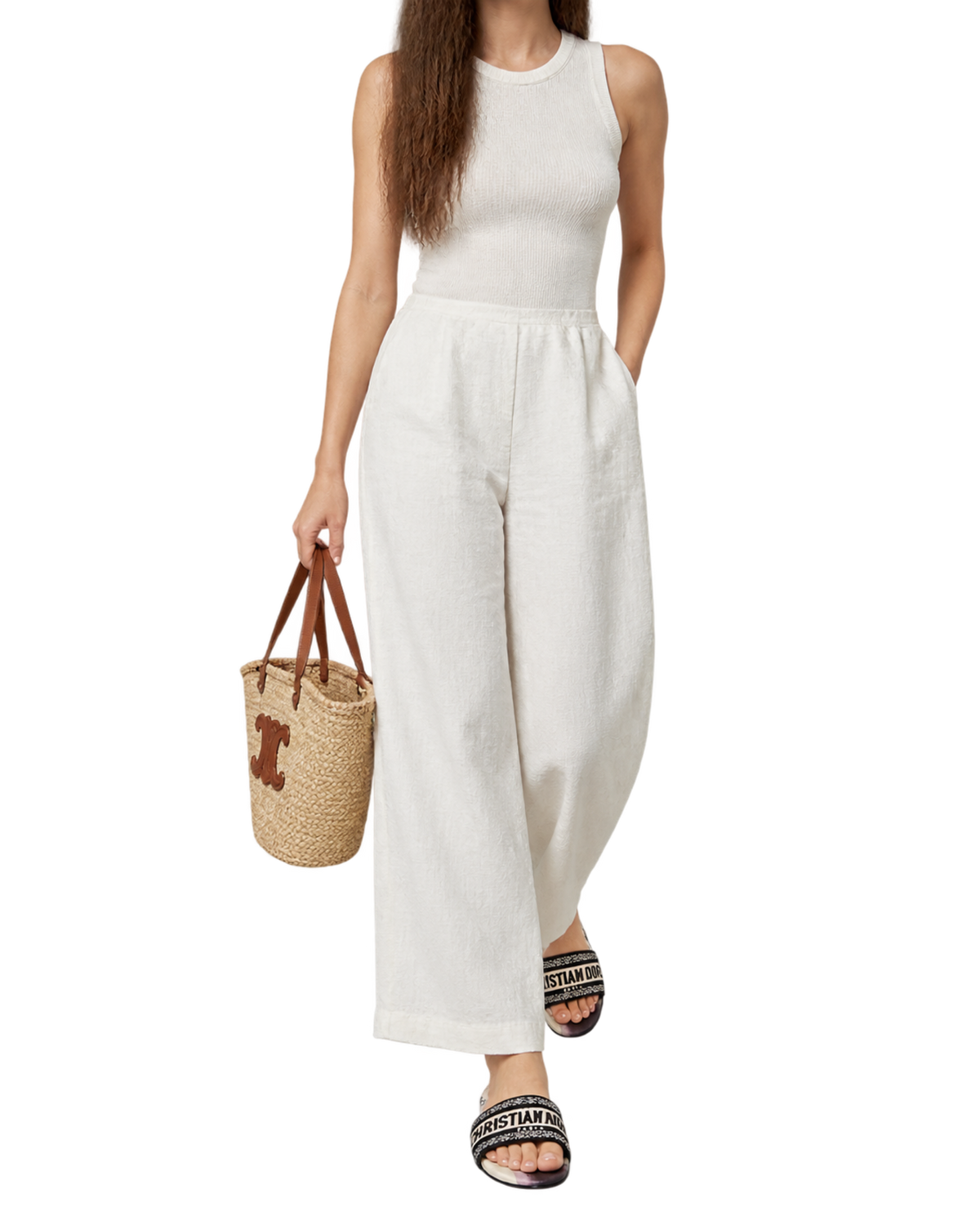 Christian Dior Dway Flat Slide Sandals
