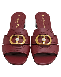 Christian Dior J'Adior Slingback Pump Ruby Red Technical Fabric