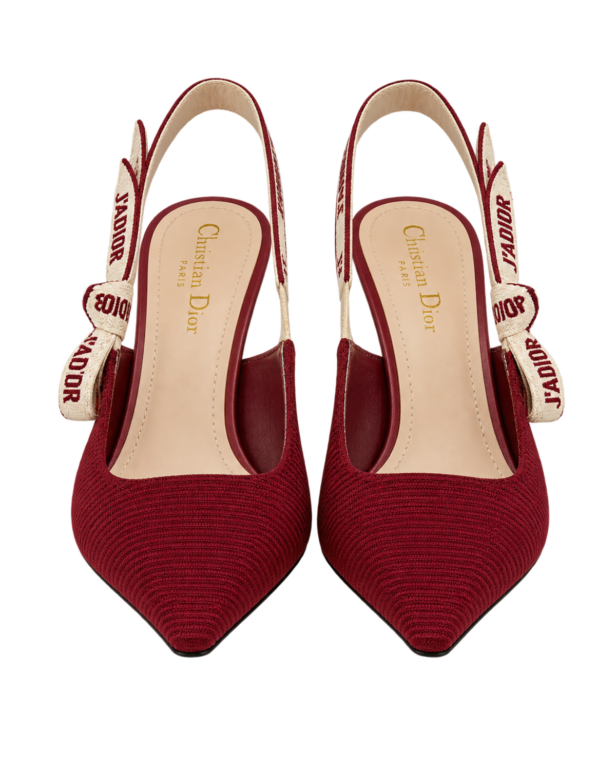 Christian Dior J'Adior Slingback Pump Ruby Red Technical Fabric