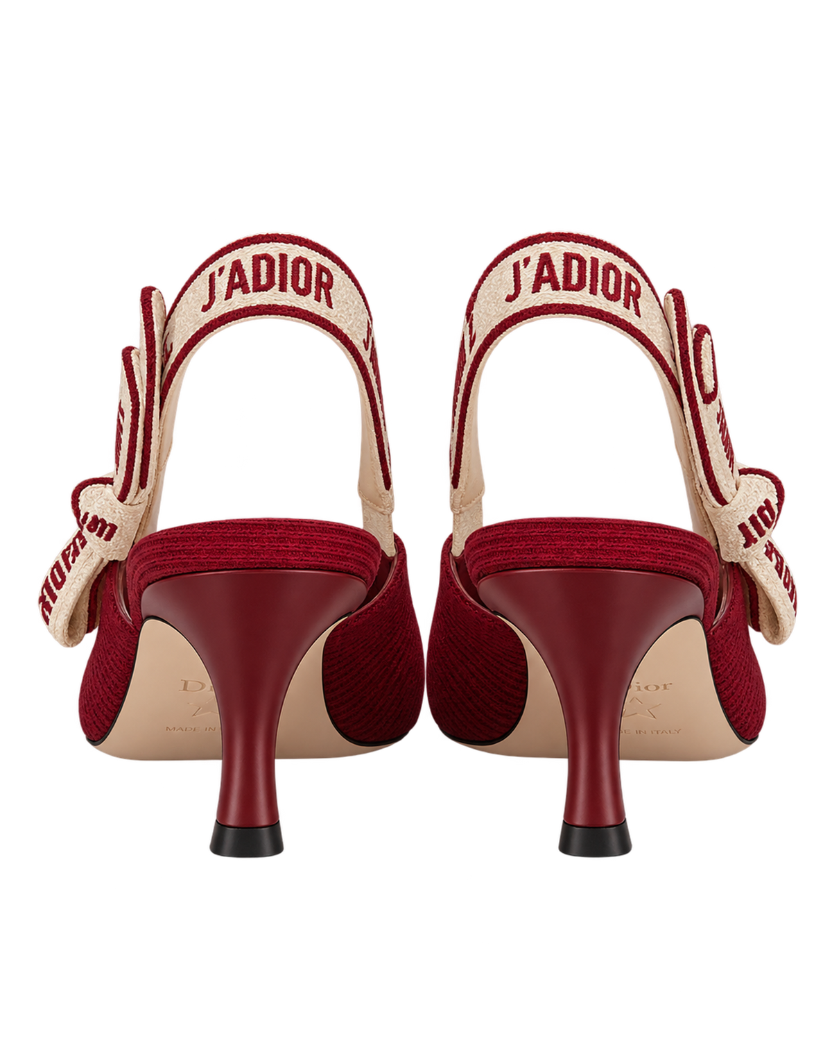 Christian Dior J'Adior Slingback Pump Ruby Red Technical Fabric