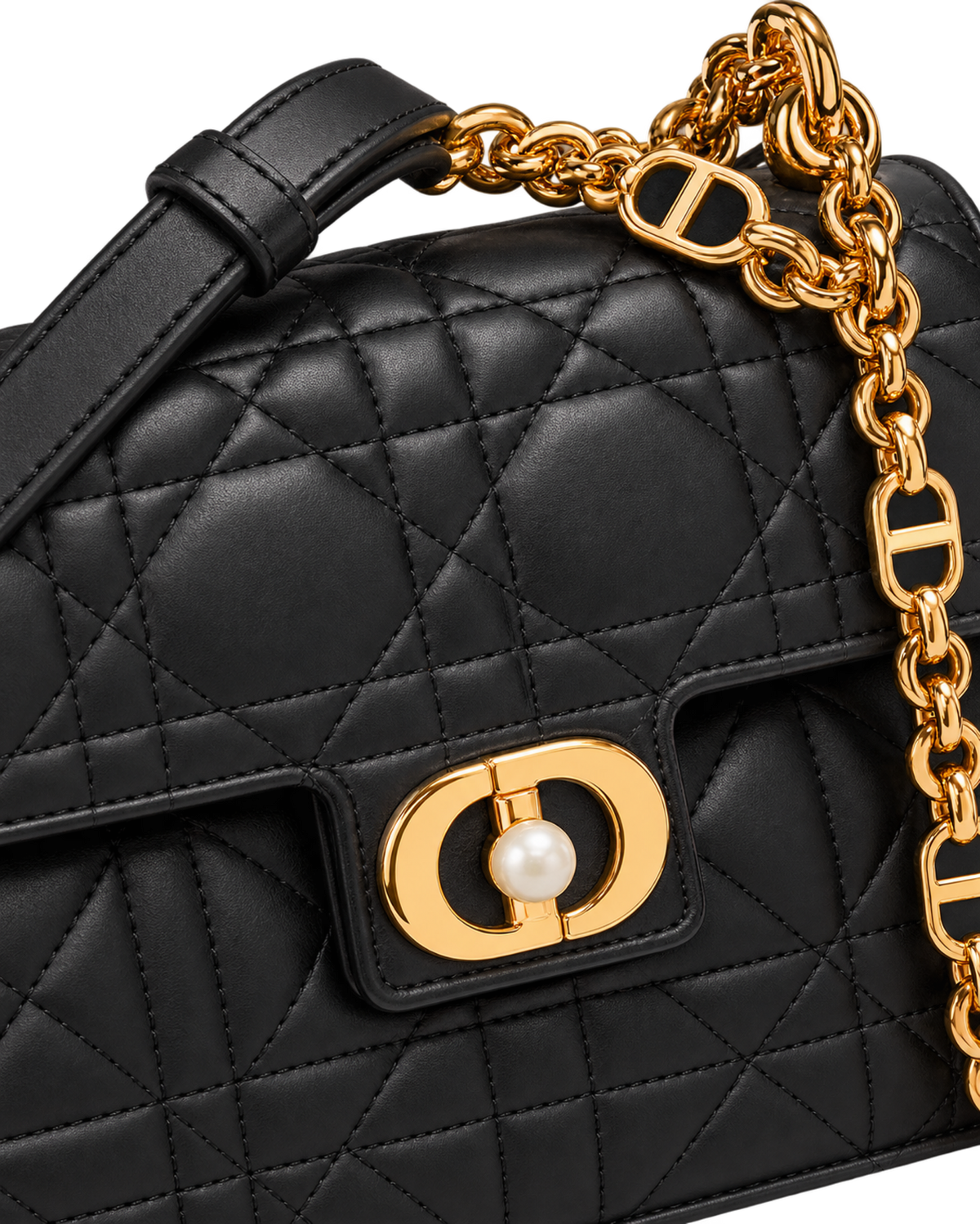 Christian Dior Jolie Mini bag in black lambskin