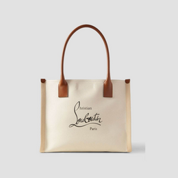 CHRISTIAN LOUBOUTIN Nastroloubi large leather-trimmed printed canvas tote