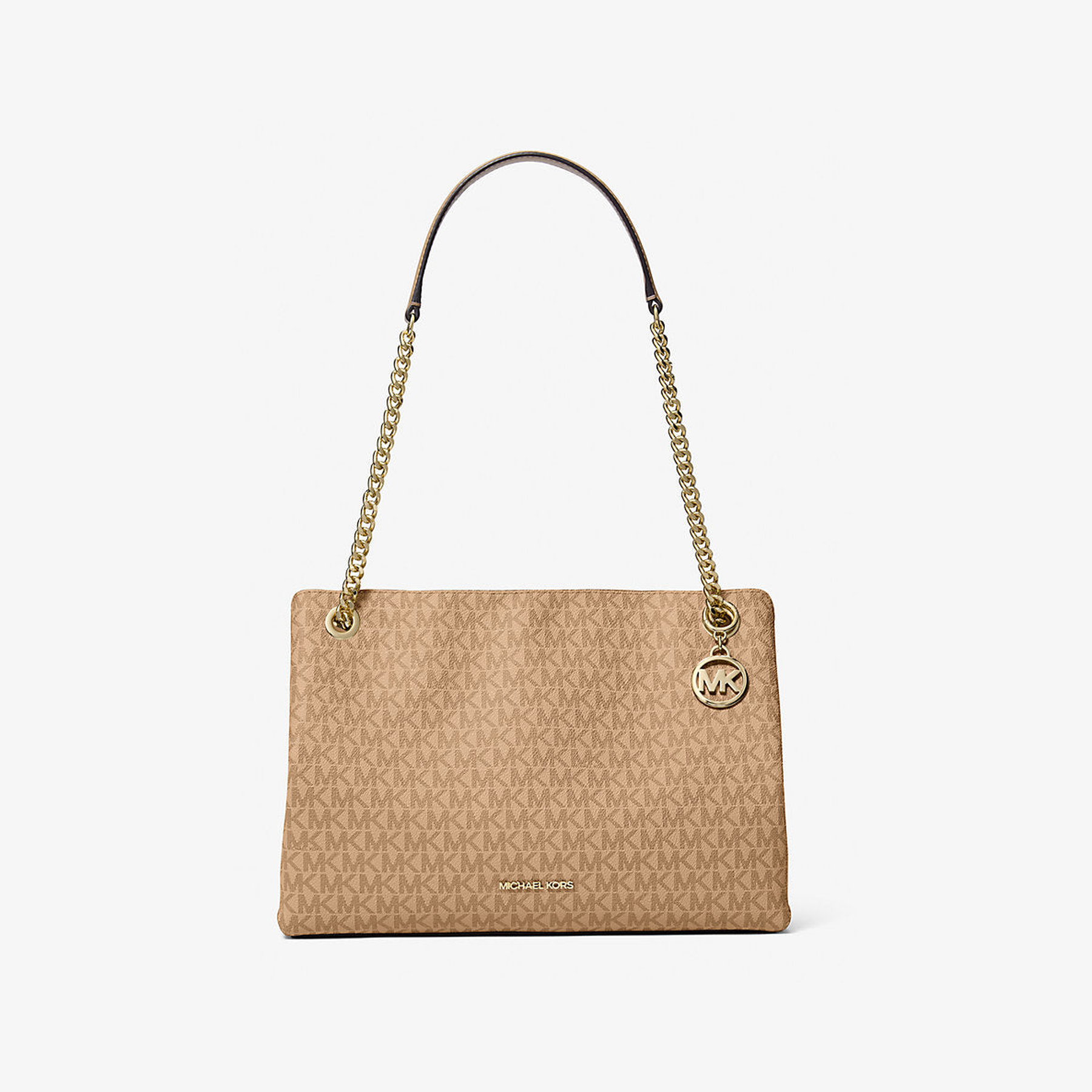Christina Medium Signature Logo Messenger Bag