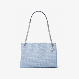 Christina Medium Signature Logo Shoulder Bag