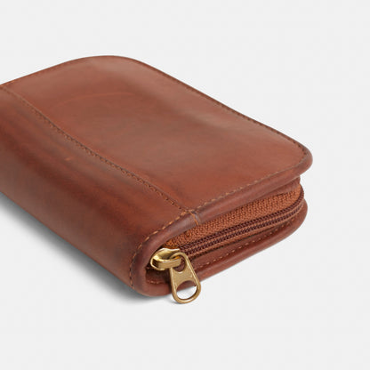 Vintage Classic Zip Around Compact Clutch