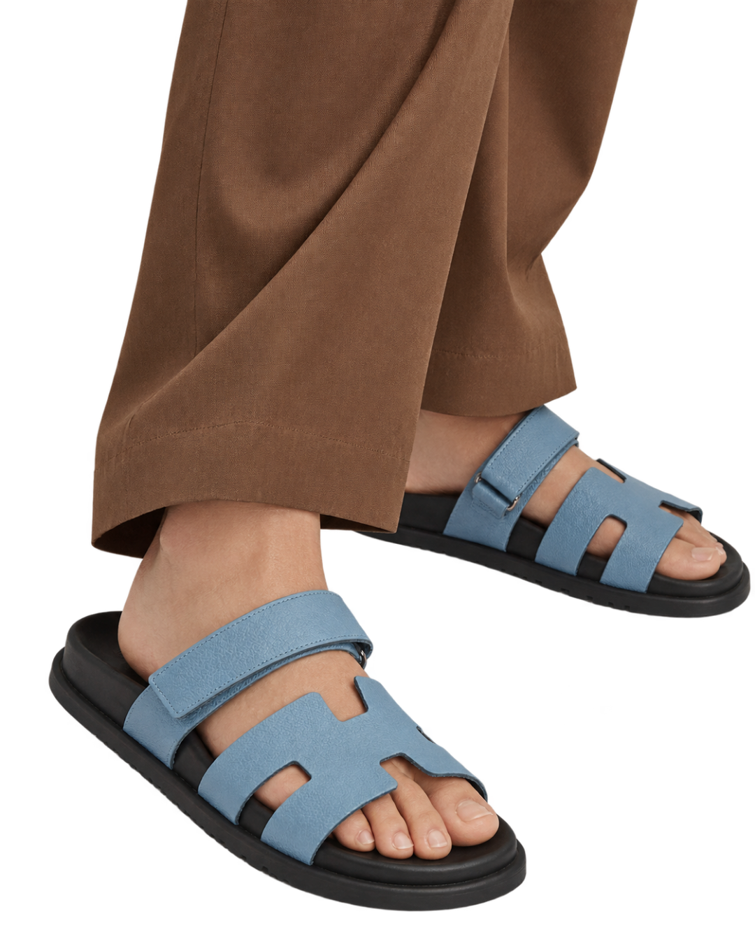 Chypre sandal in Bleu Jeans