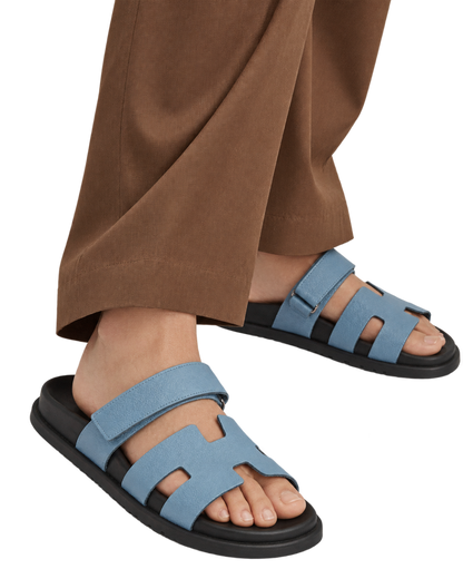 Chypre sandal in Bleu Jeans