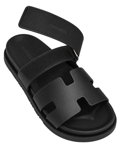 Chypre sandal in Noir