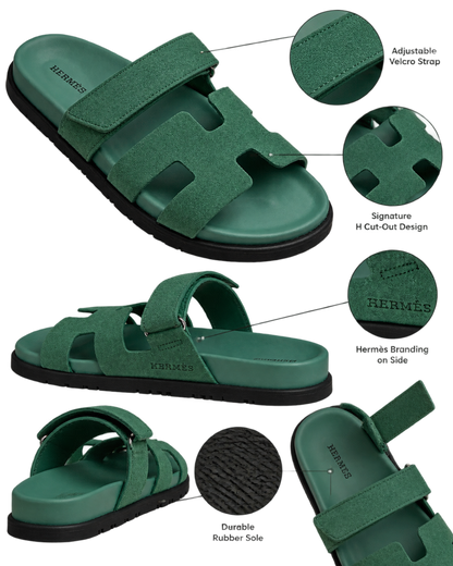Chypre sandal in Vert