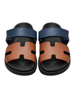 Chypre sandals in Navy &Natural