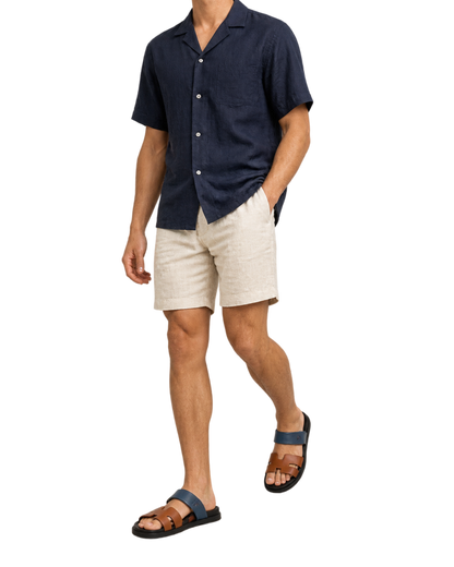 Chypre sandals in Navy &Natural