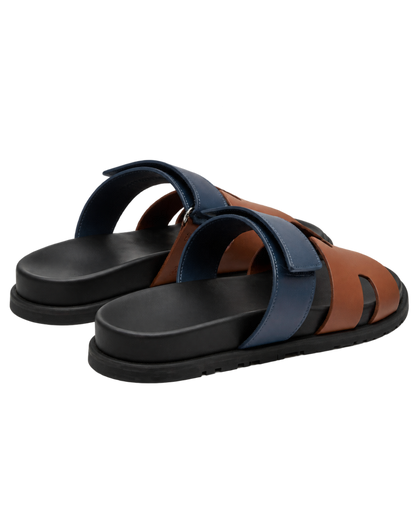 Chypre sandals in Navy &Natural