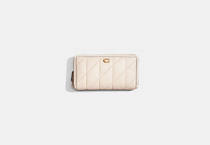 Restored Accordion Zip Wallet With Pillow Quilting