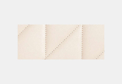 Restored Accordion Zip Wallet With Pillow Quilting