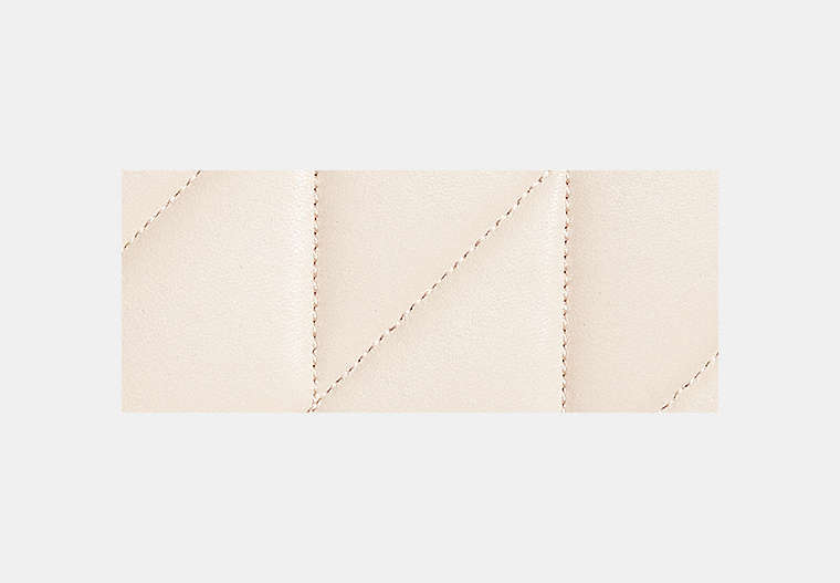 Restored Accordion Zip Wallet With Pillow Quilting