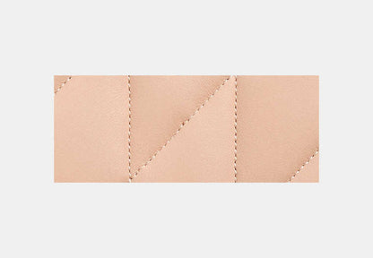 Restored Accordion Zip Wallet With Pillow Quilting