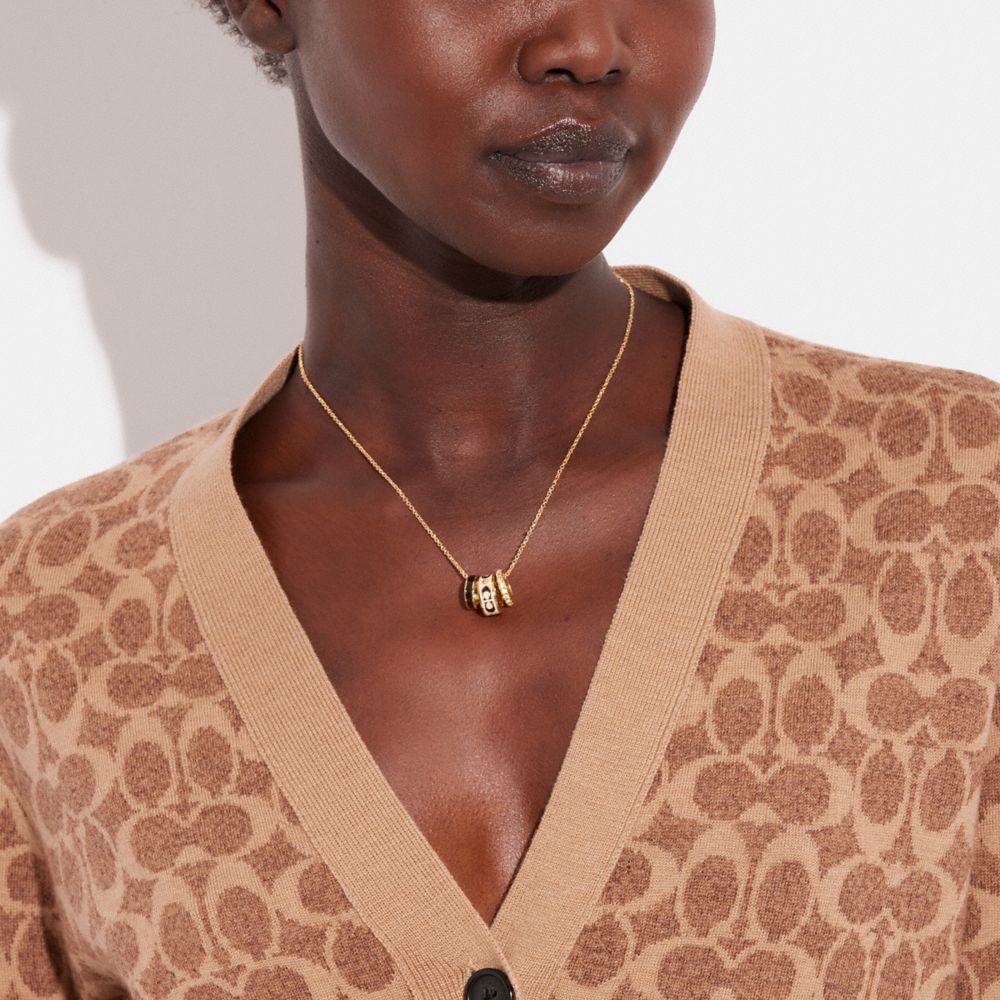 Signature Enamel Rondell Necklace