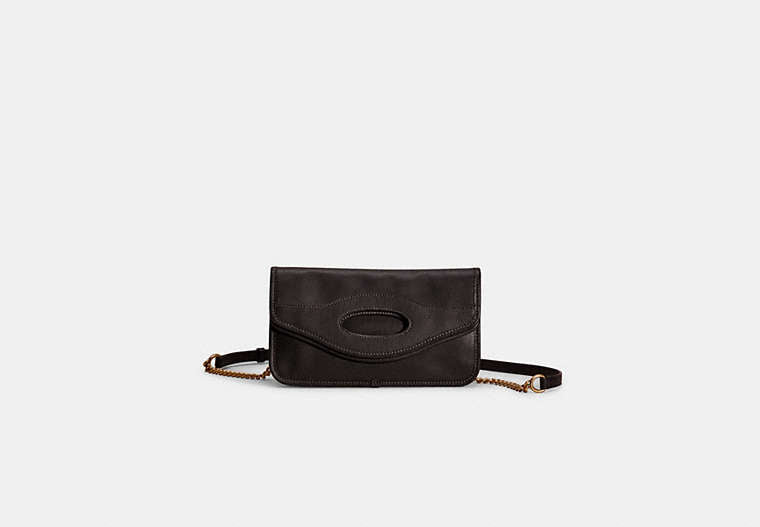 Restored Foldover Cut Out Clutch Crossbody