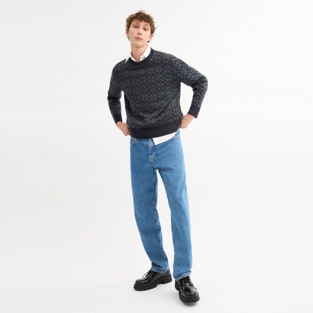 Straight Fit Denim Jeans