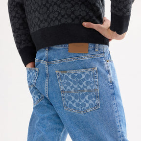 Straight Fit Denim Jeans