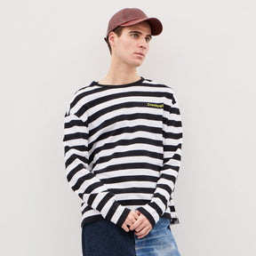 Long Sleeve T Shirt With Stripe Pattern