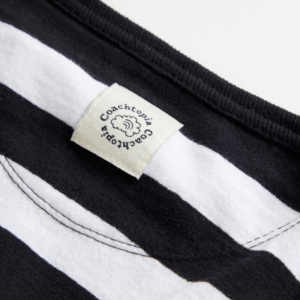 Long Sleeve T Shirt With Stripe Pattern