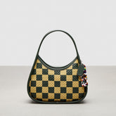 Ergo Bag With Woven Checkerboard In Repurposed Leather