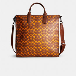 Restored Gotham Tall Tote In Signature Leather