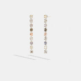 Signature Link Tennis Linear Earrings