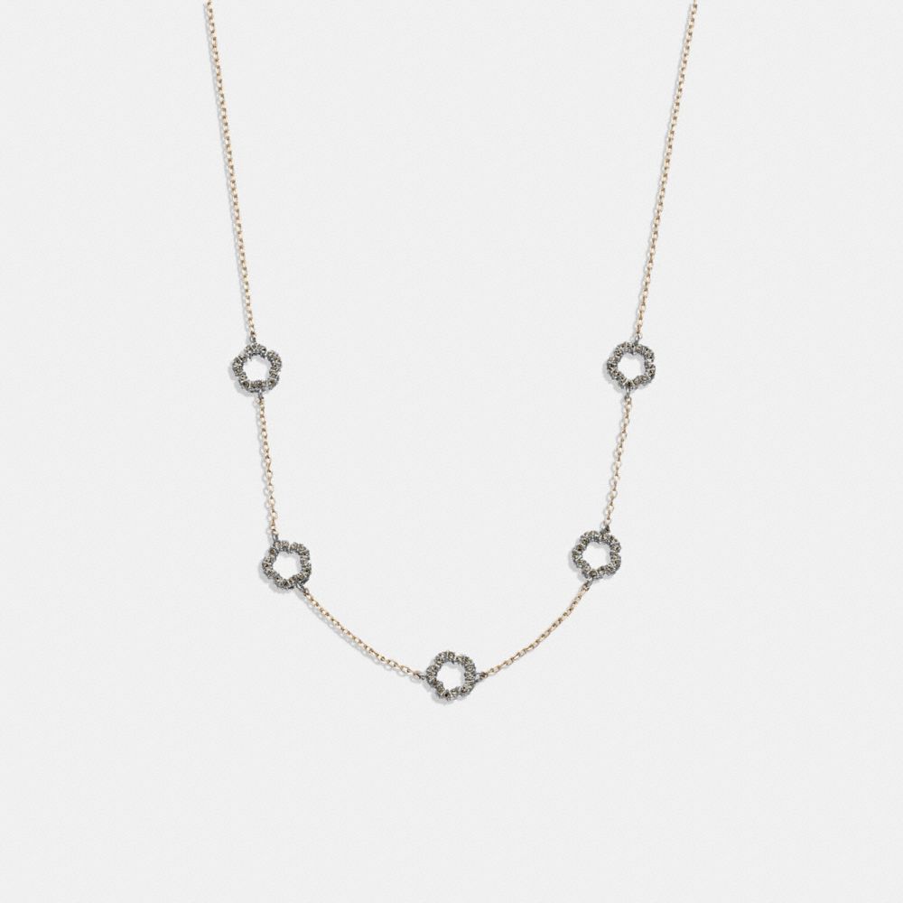 Pavé Tea Rose Necklace