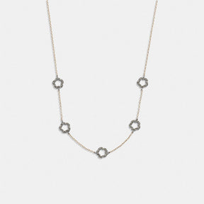 Pavé Tea Rose Necklace