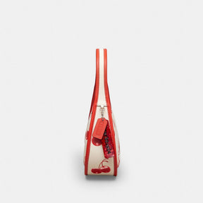 Ergo Bag In Coachtopia Leather With Cherry Print