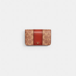 Restored Slim Card Case In Signature Canvas