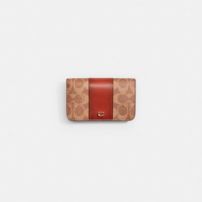 Restored Slim Card Case In Signature Canvas