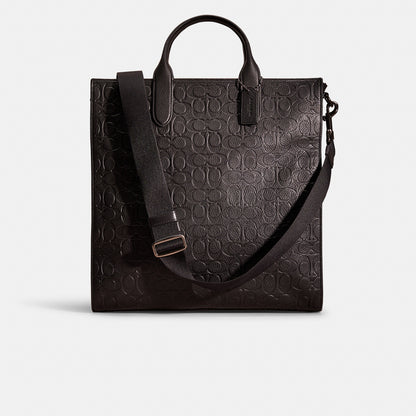 Restored Gotham Tall Tote In Signature Leather