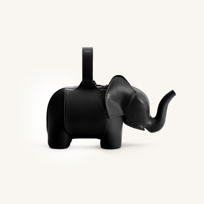 Claire Elephant Shaped Handbag - Black