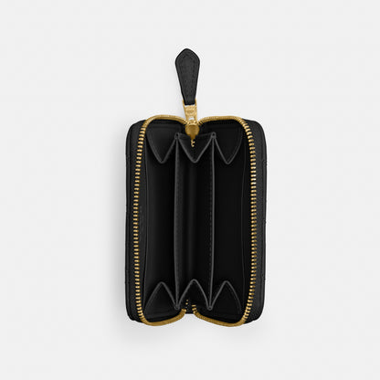 Essential Small Zip Around Card Case With Pillow Quilting