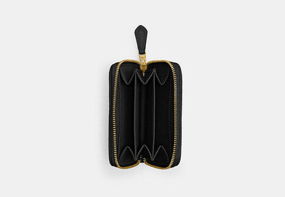 Essential Small Zip Around Card Case With Pillow Quilting