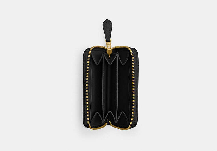 Essential Small Zip Around Card Case With Pillow Quilting