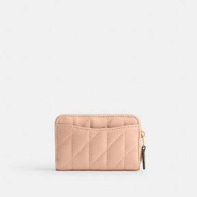 Essential Small Zip Around Card Case With Pillow Quilting