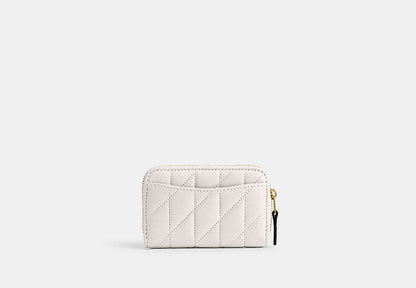 Essential Small Zip Around Card Case With Pillow Quilting