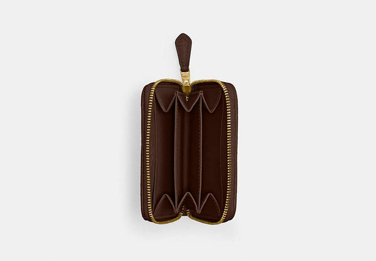 Essential Small Zip Around Card Case With Pillow Quilting