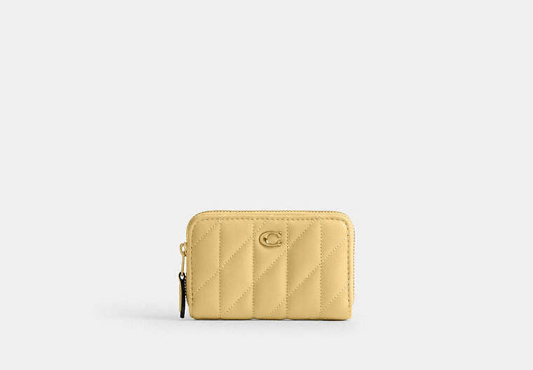 Essential Small Zip Around Card Case With Pillow Quilting